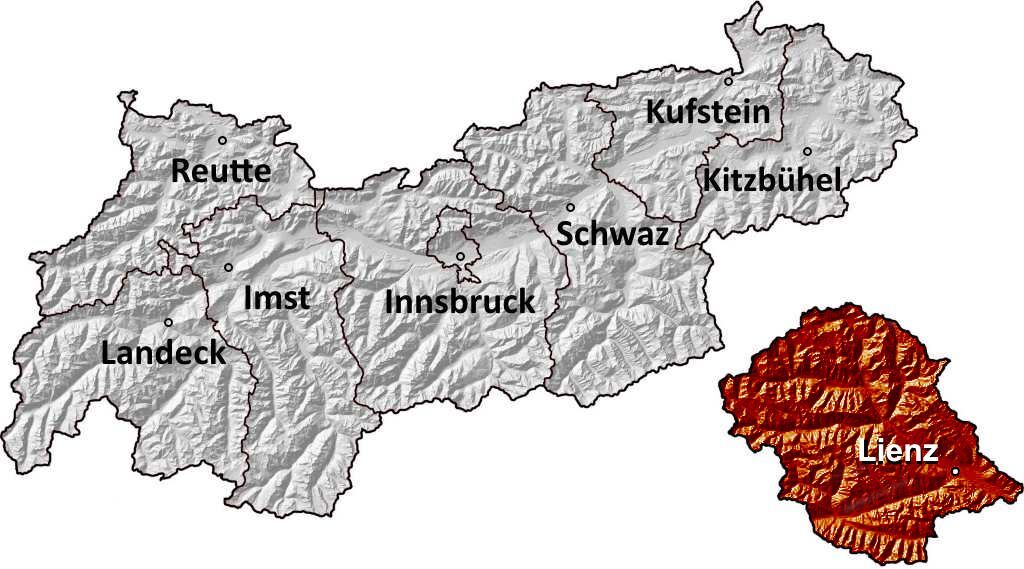 Webcams in den Tiroler Regionen und Bezirken